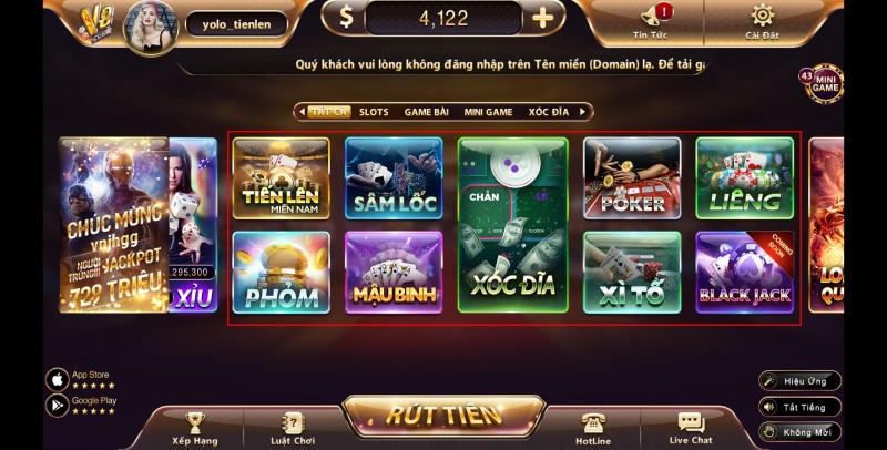 Những trò chơi cá cược đẳng cấp tại cổng game V8 Club